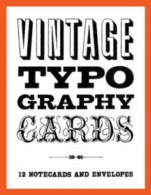 Vintage Typography Notecards