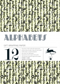 Gift Wrapping Paper Book. Alphabets