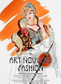 Artists' Colouring Book. Art Nouveau Fashion