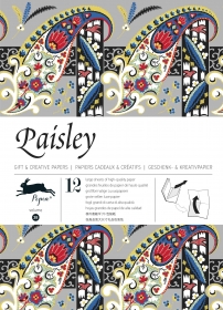 Gift Wrapping Paper Book. Paisley
