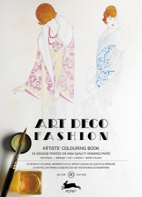 Artists' Colouring Book. Art Deco Fashion