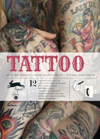 Gift Wrapping Paper Book. Tattoo